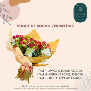 Buquê de rosas vermelhas
